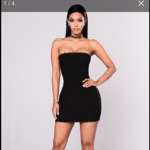 Black tube dress
